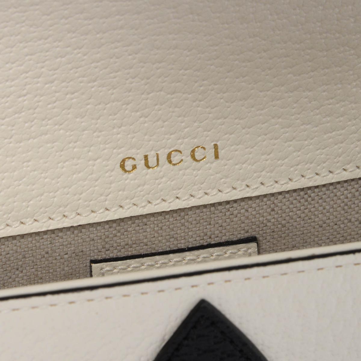 Gucci x Adidas White Textured Dollar Calfskin Horsebit 1955 Mini Bag