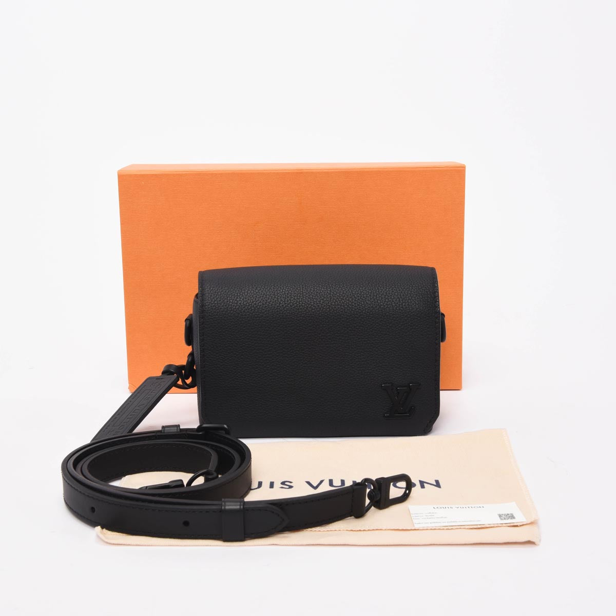 Louis Vuitton Black Calfskin Fastline Wearable Wallet