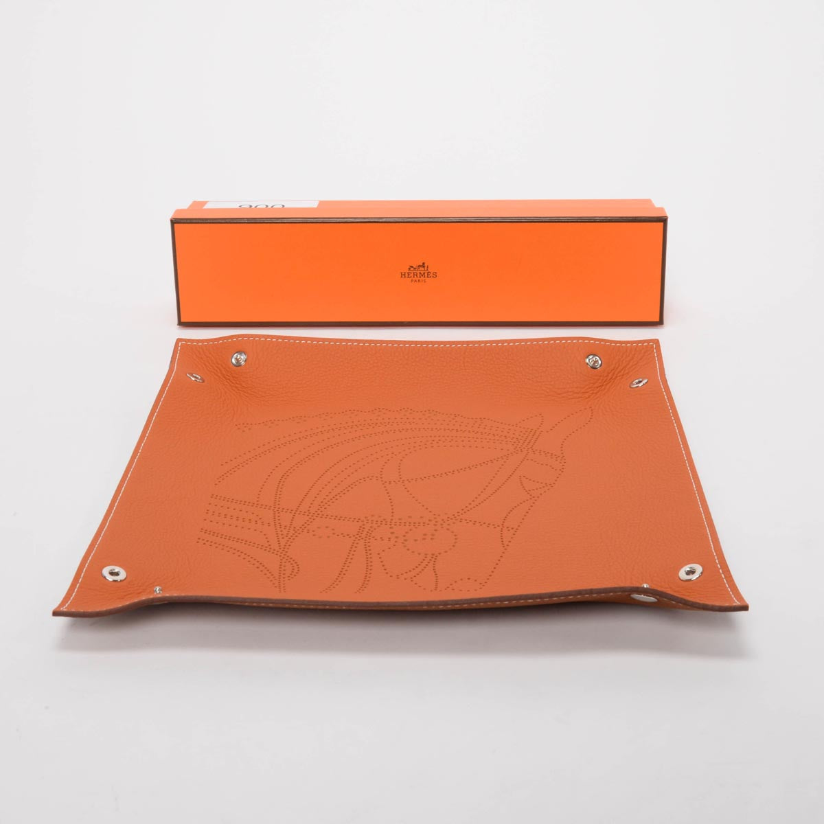 Hermes Fauve Taurillon Mises et Relances Robe du Soir Change Tray