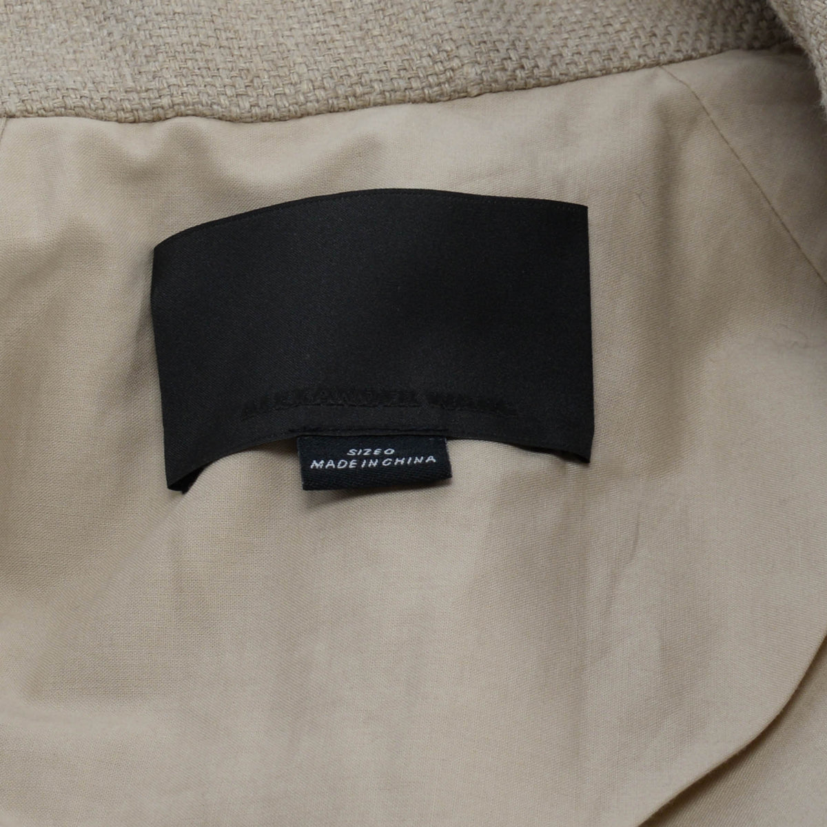 Alexander Wang Beige Linen Burlap Short Coat US 0