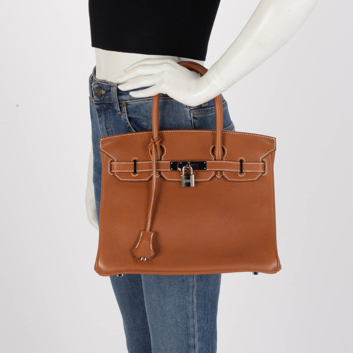 Hermes Fauve Barenia Faubourg Birkin 30 PHW