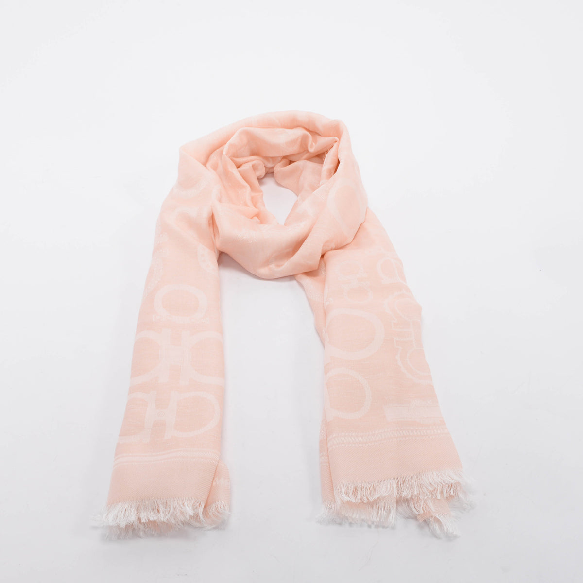 Ferragamo Petal Jacquard Gancini Scarf