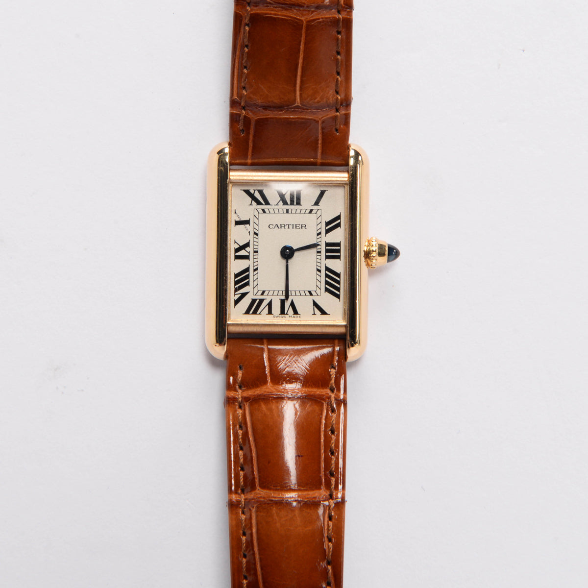 Cartier Yellow Gold Tank Louis Cartier Small Model Watch