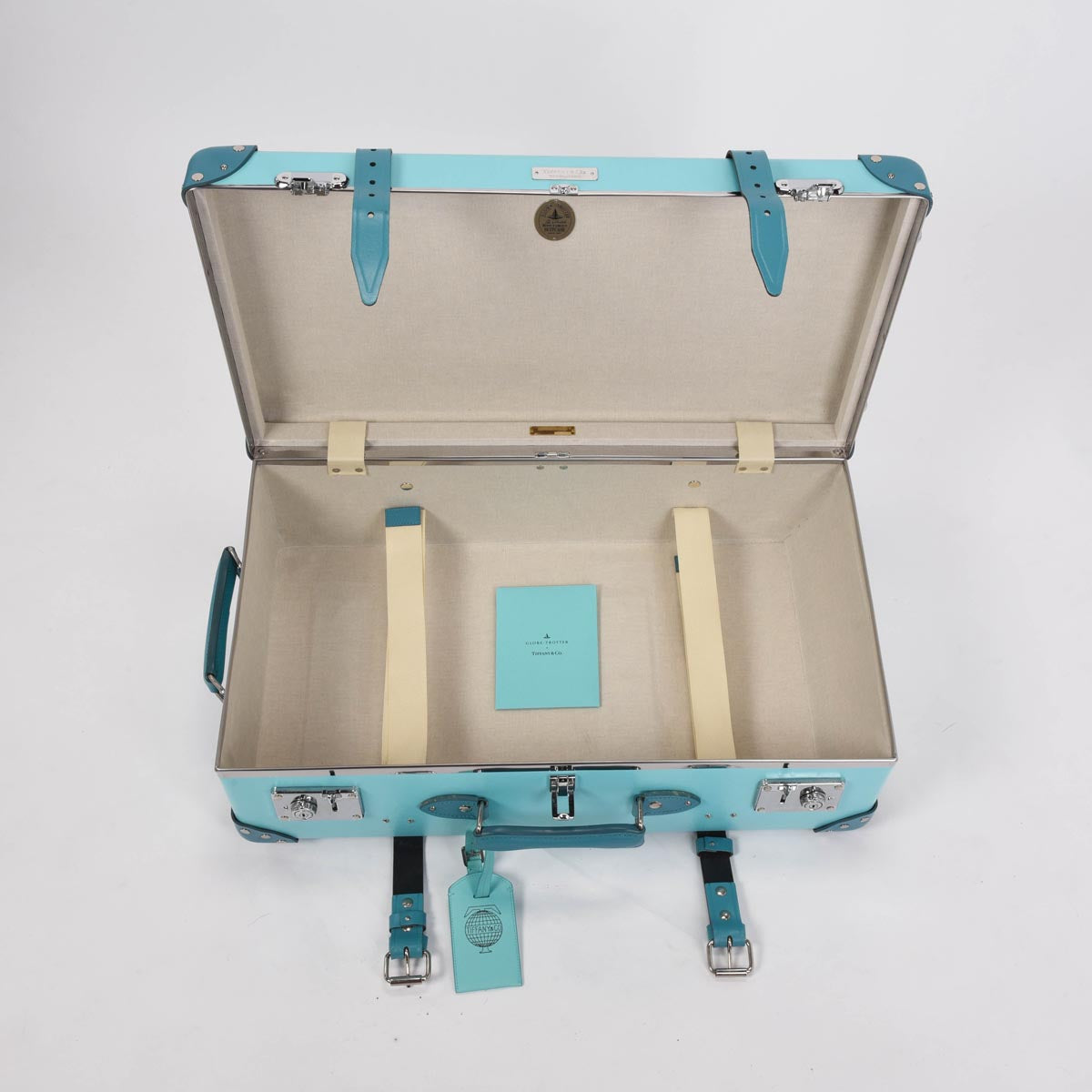 Tiffany & Co x Globe Trotter Tiffany Blue Rolling Luggage