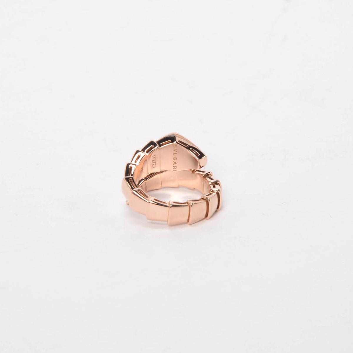 Bulgari 18k Pink Gold Serpenti Viper Ring