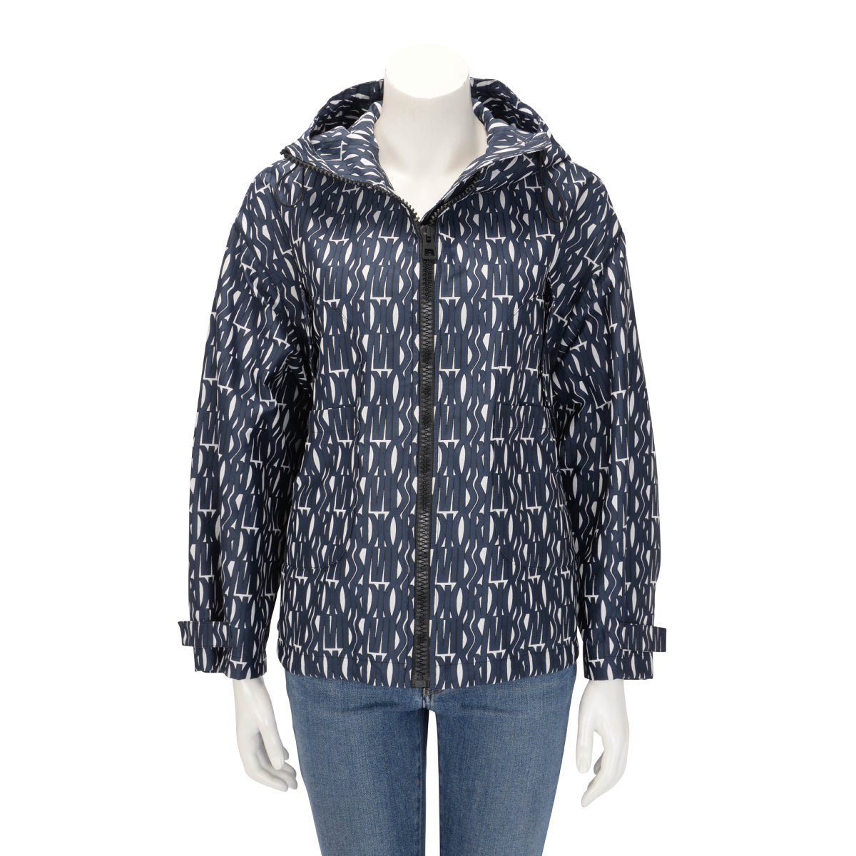 Dior Navy Technical Taffeta Miss Dior Allover Jacket XS