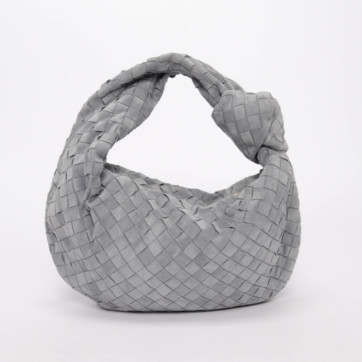 Bottega Veneta Cloudy Indigo Suede Intrecciato Small Jodie