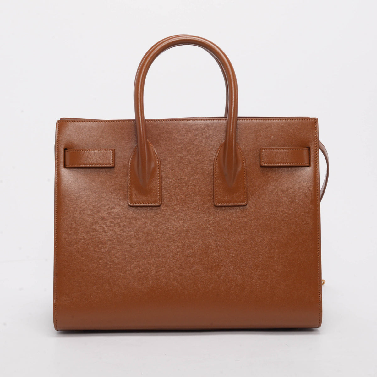 Saint Laurent Tan Smooth Calfskin Small Sac de Jour Tote