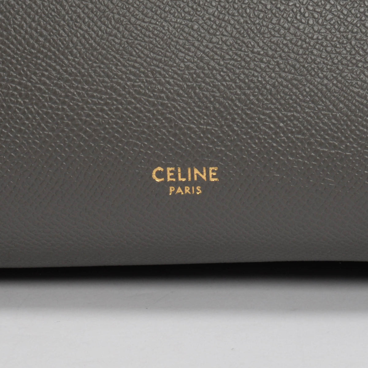 Celine Grey Grained Calfskin Mini Belt Bag