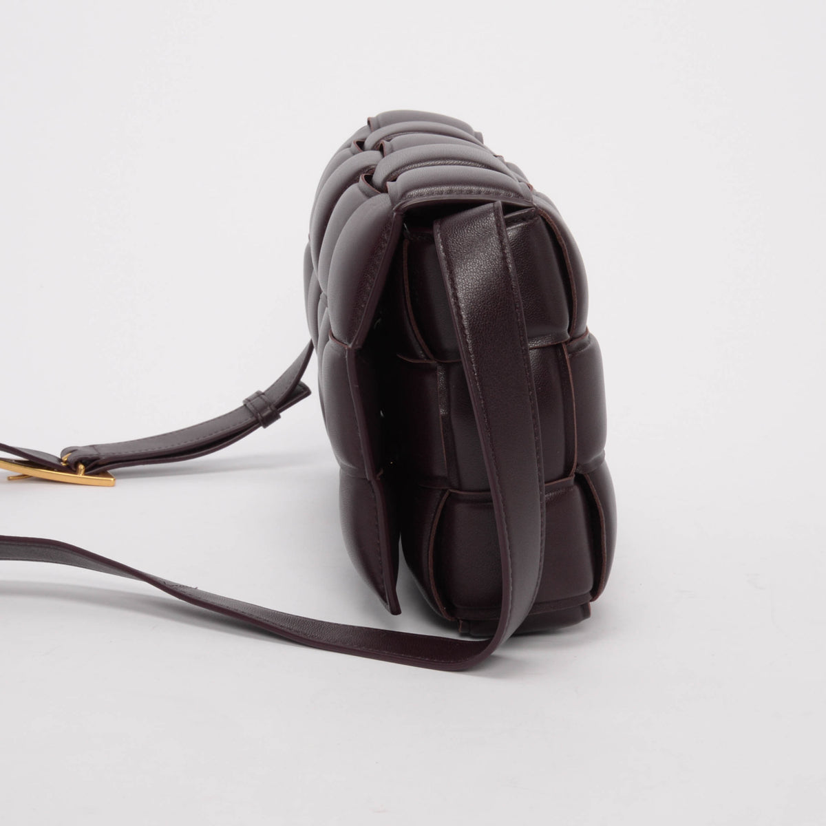 Bottega Veneta Grape Lambskin Padded Cassette Bag