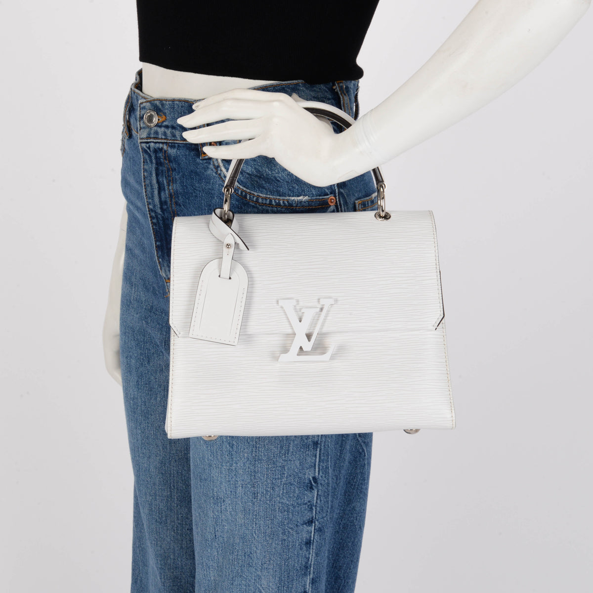 Louis Vuitton White Epi Leather Grenelle PM Bag