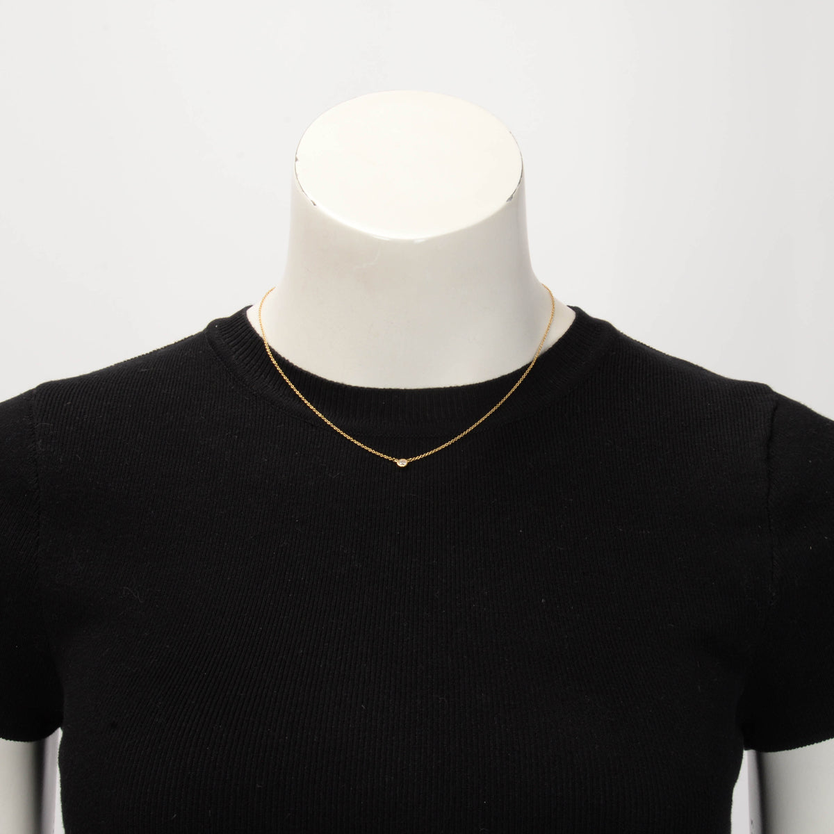 Tiffany & Co Yellow Gold Elsa Peretti Diamonds By The Yard Necklace