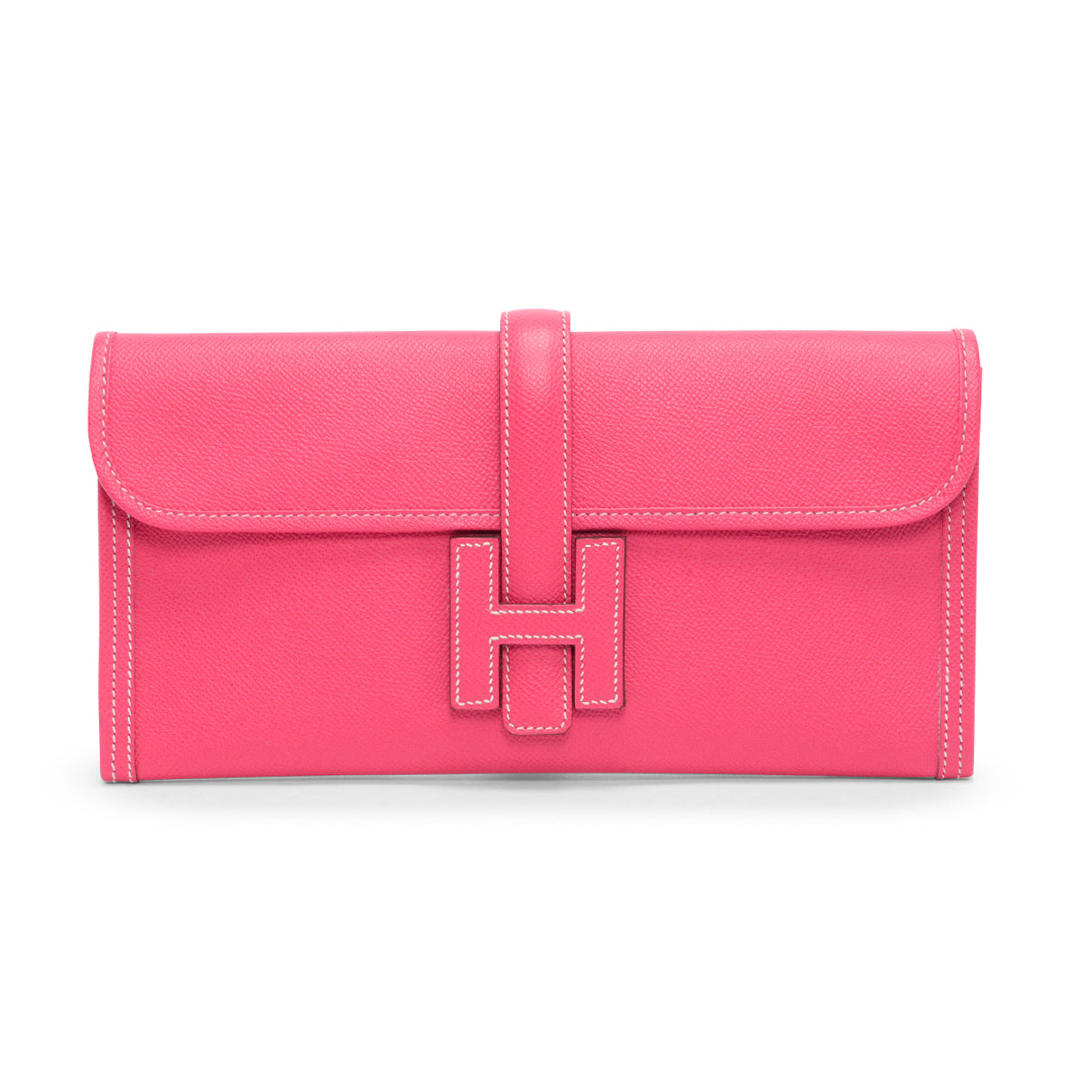 Hermes Rose Tyrien Epsom Jige Elan 29 Clutch