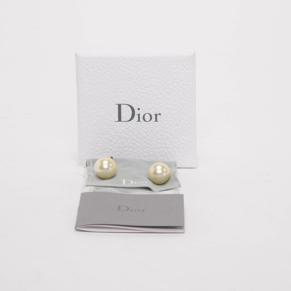 Dior Aged Gold Pearl Tribales Bee Earrings