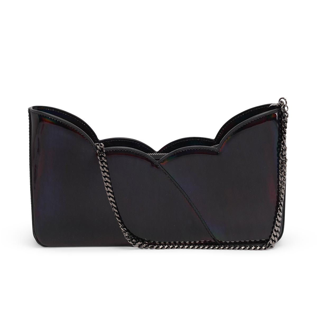 Christian Louboutin Black Iridescent Patent Hot Chick Shoulder Bag