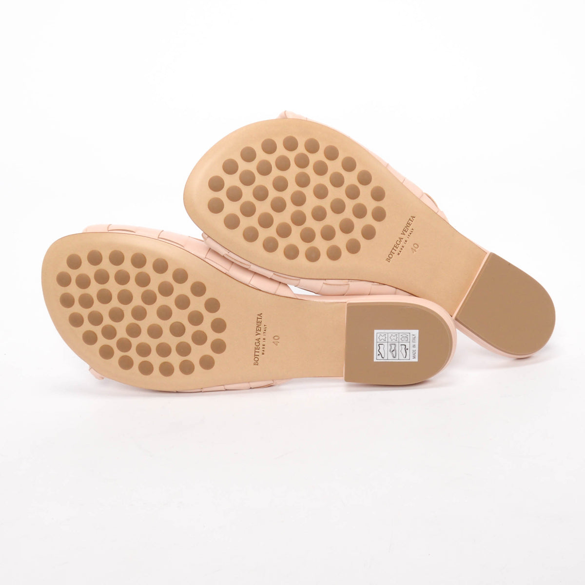 Bottega Veneta Cameo Intrecciato Blink Flat Mules 40