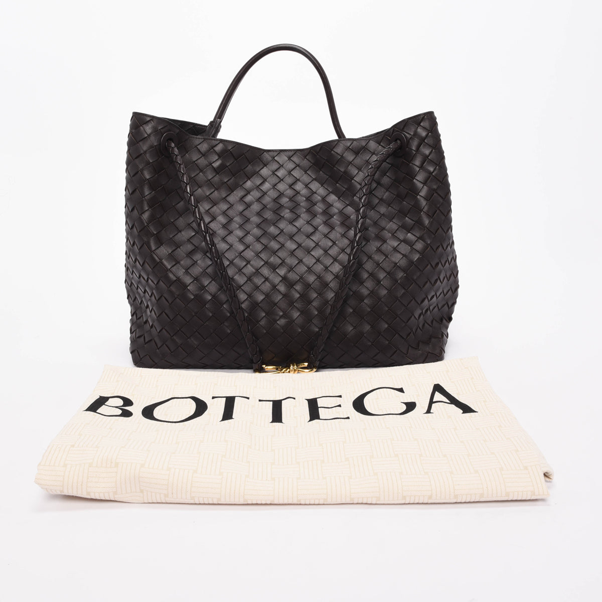 Bottega Veneta Fondant Intrecciato Large Andiamo Tote