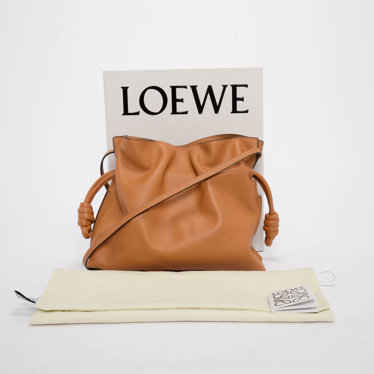 Loewe Warm Desert Nappa Medium Flamenco Clutch Bag