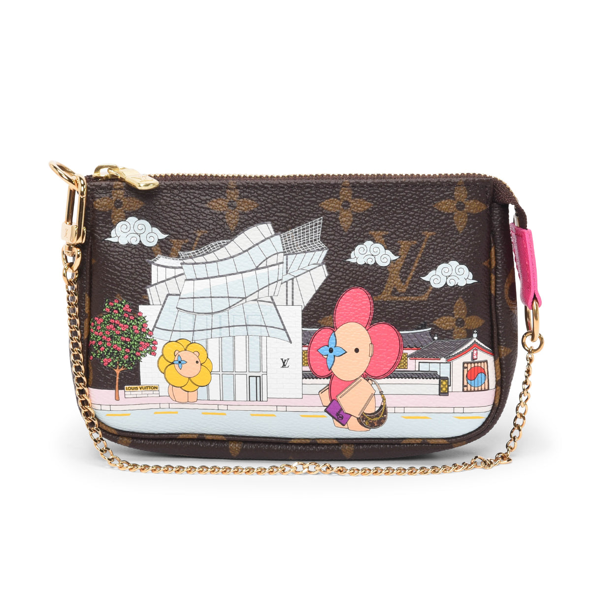 Louis Vuitton Monogram Christmas Animation Seoul Mini Pochette Accessories