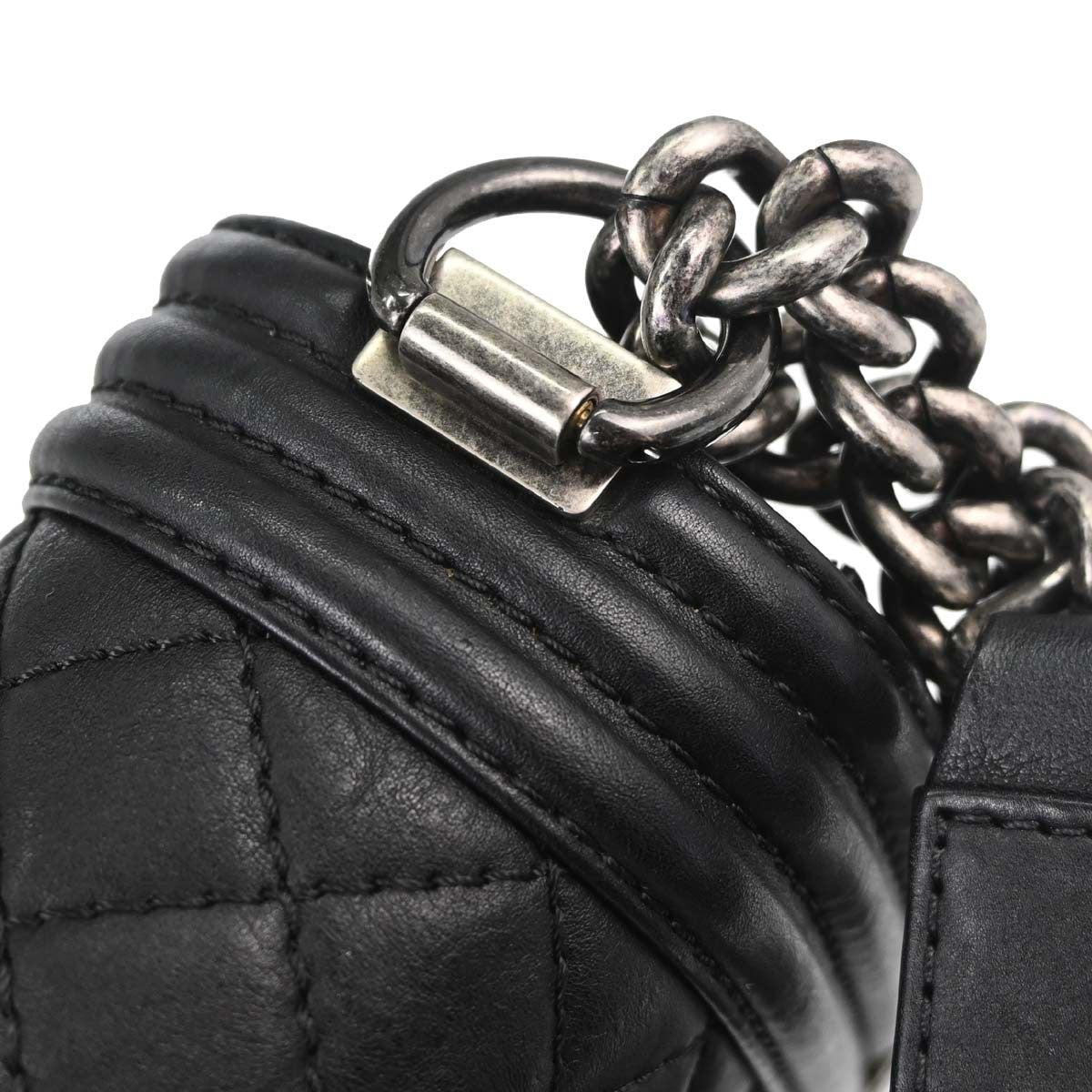 Chanel Black Calfskin Paris-Dallas Medium Boy Bag