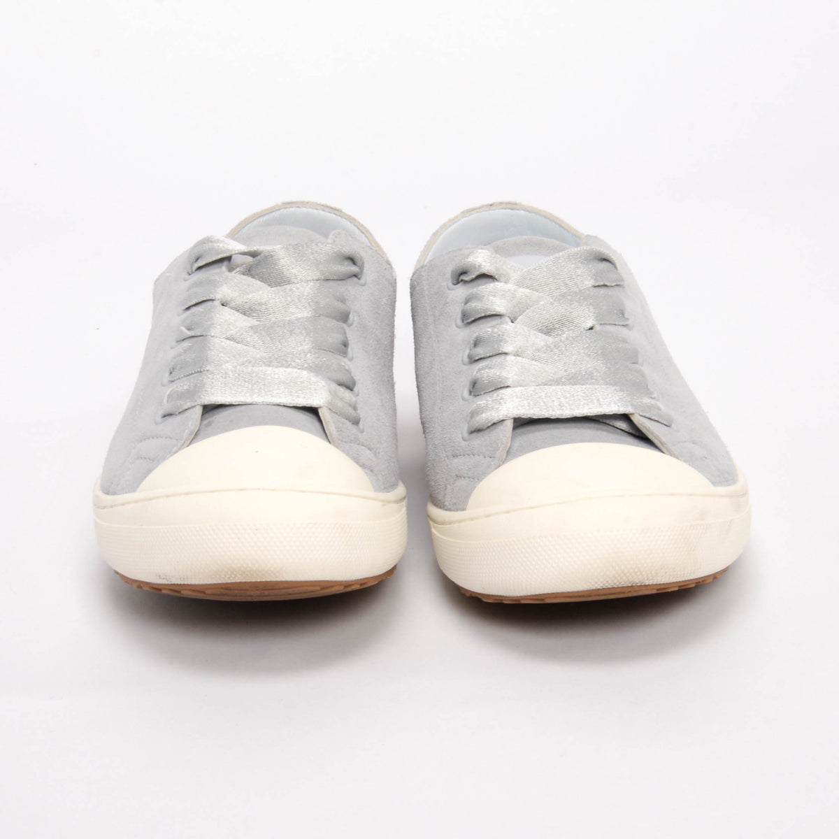 Dior Pale Blue Suede Lucky Sneakers 38