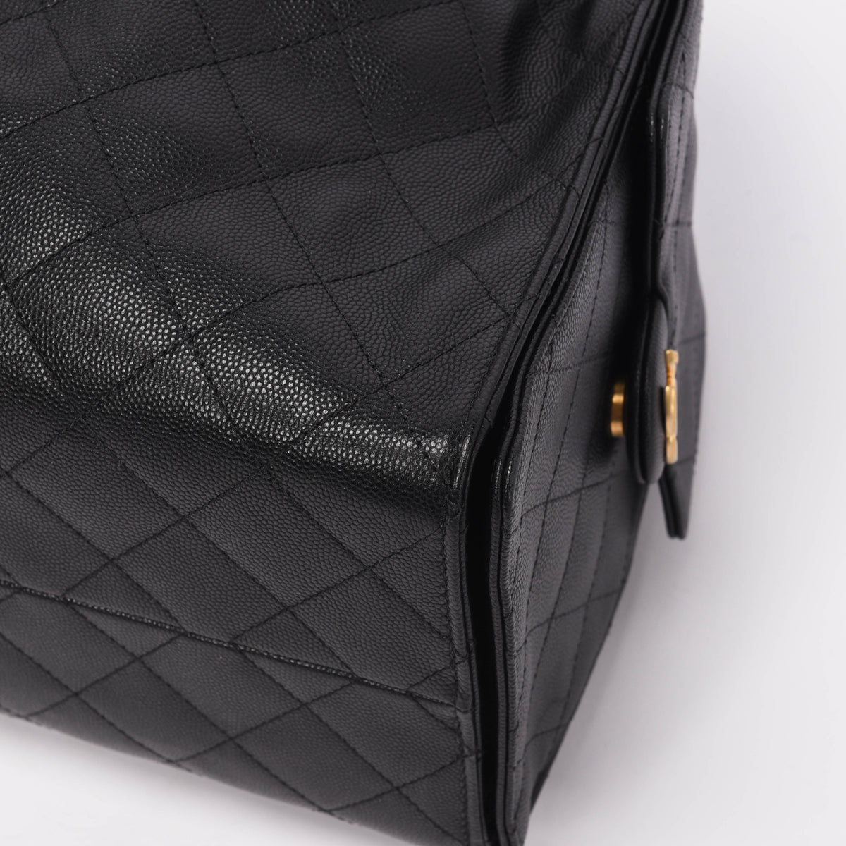 Chanel Black Caviar Large 25 Hobo Bag