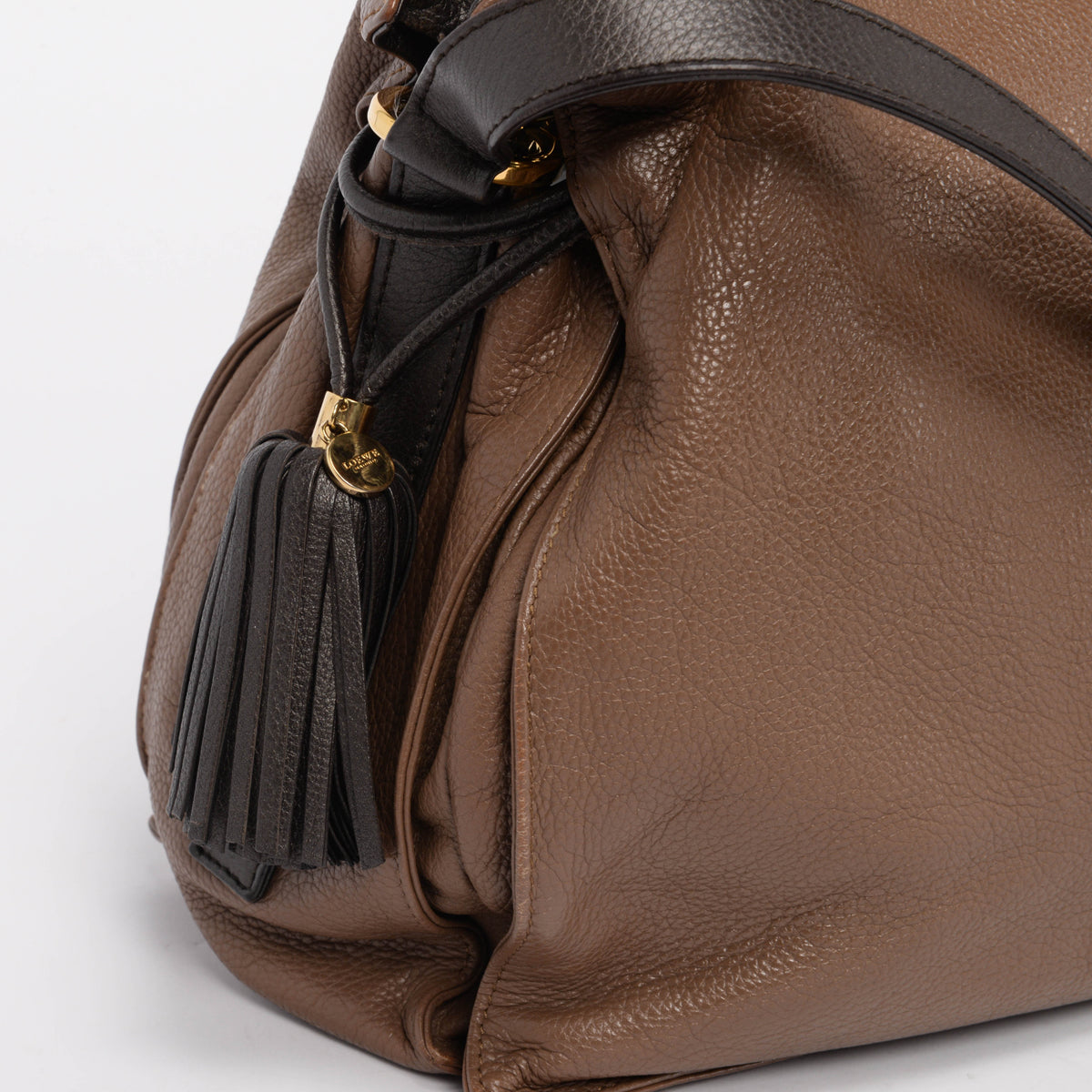 Loewe Two-Tone Brown Calfskin Flamenco Tassel 30 Bag