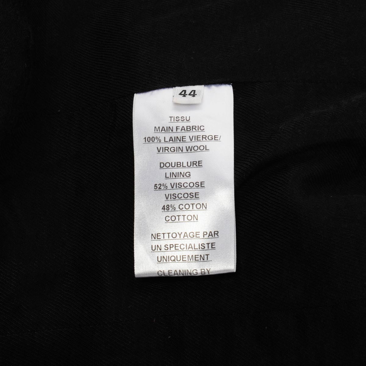 Balmain Black Wool Twill Classic DB Blazer FR 44