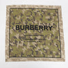 Burberry Camo Cotton & Silk TB Monogram Scarf - Blue Spinach