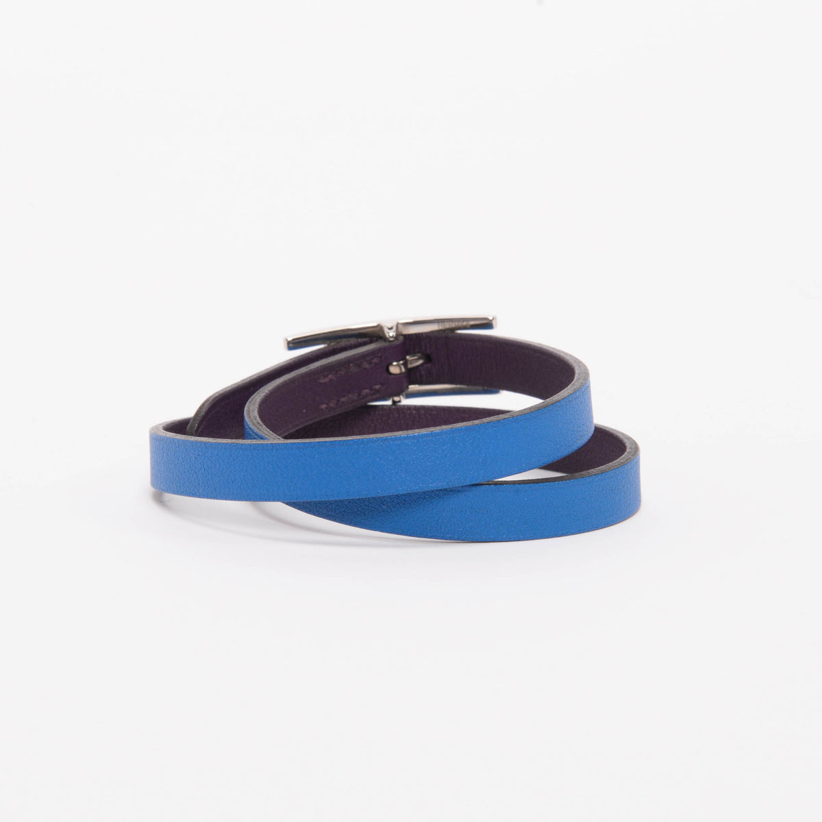 Hermes Blue Hydra & Anemone Swift Behapi Double Tour Bracelet