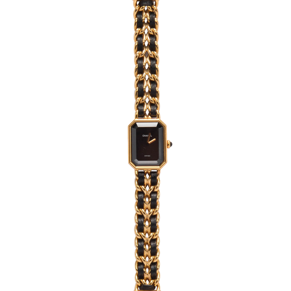 Chanel Black & Gold Chain Premiere Watch