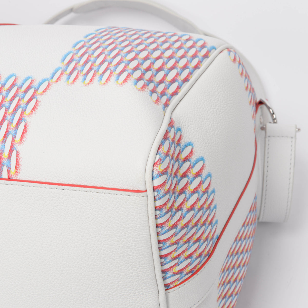 Louis Vuitton White Spray Damier Keepall Bandouliere 50