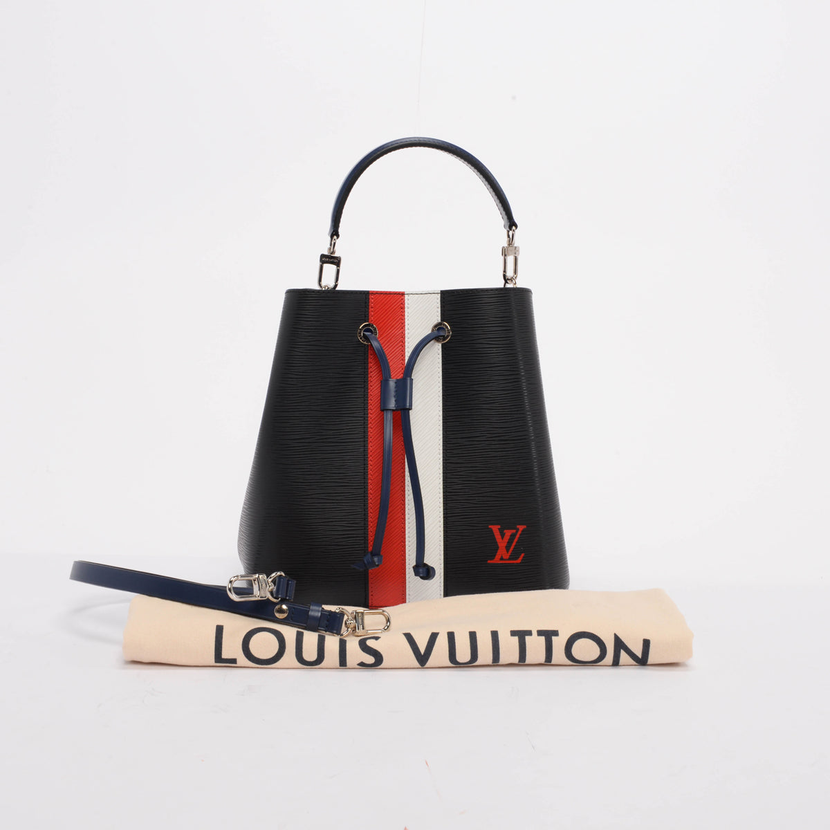 Louis Vuitton Black Epi Stripes Neonoe Shoulder Bag