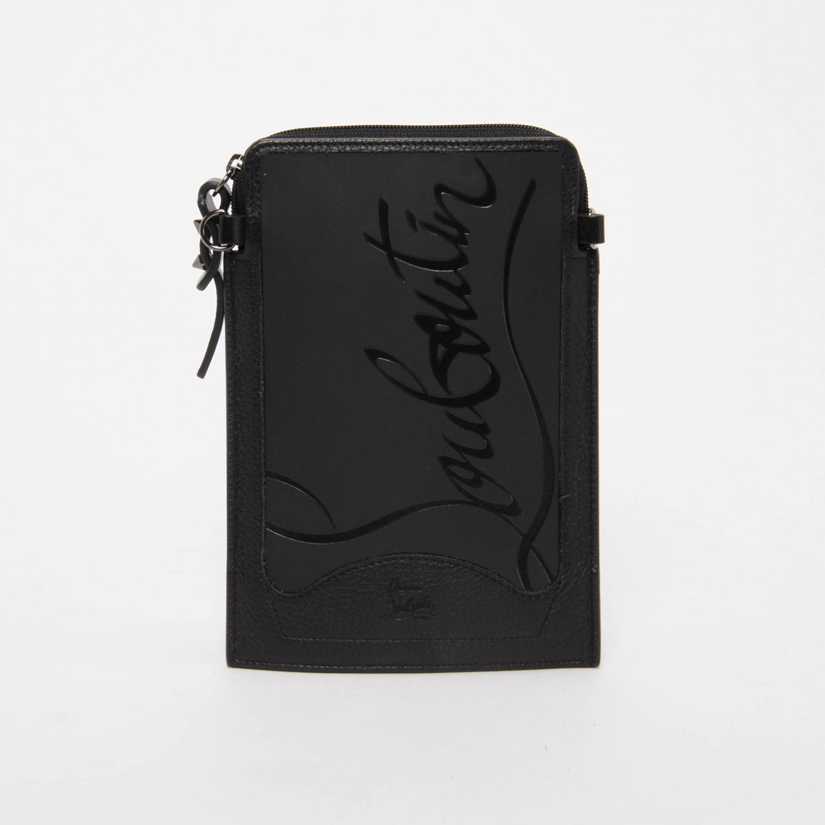 Christian Louboutin Black Pebble Calf Loubilab Sneakersole Bag