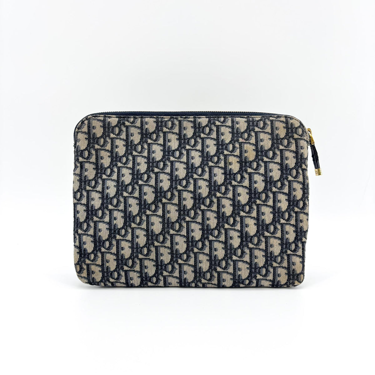 Dior Navy Oblique Canvas Pouch