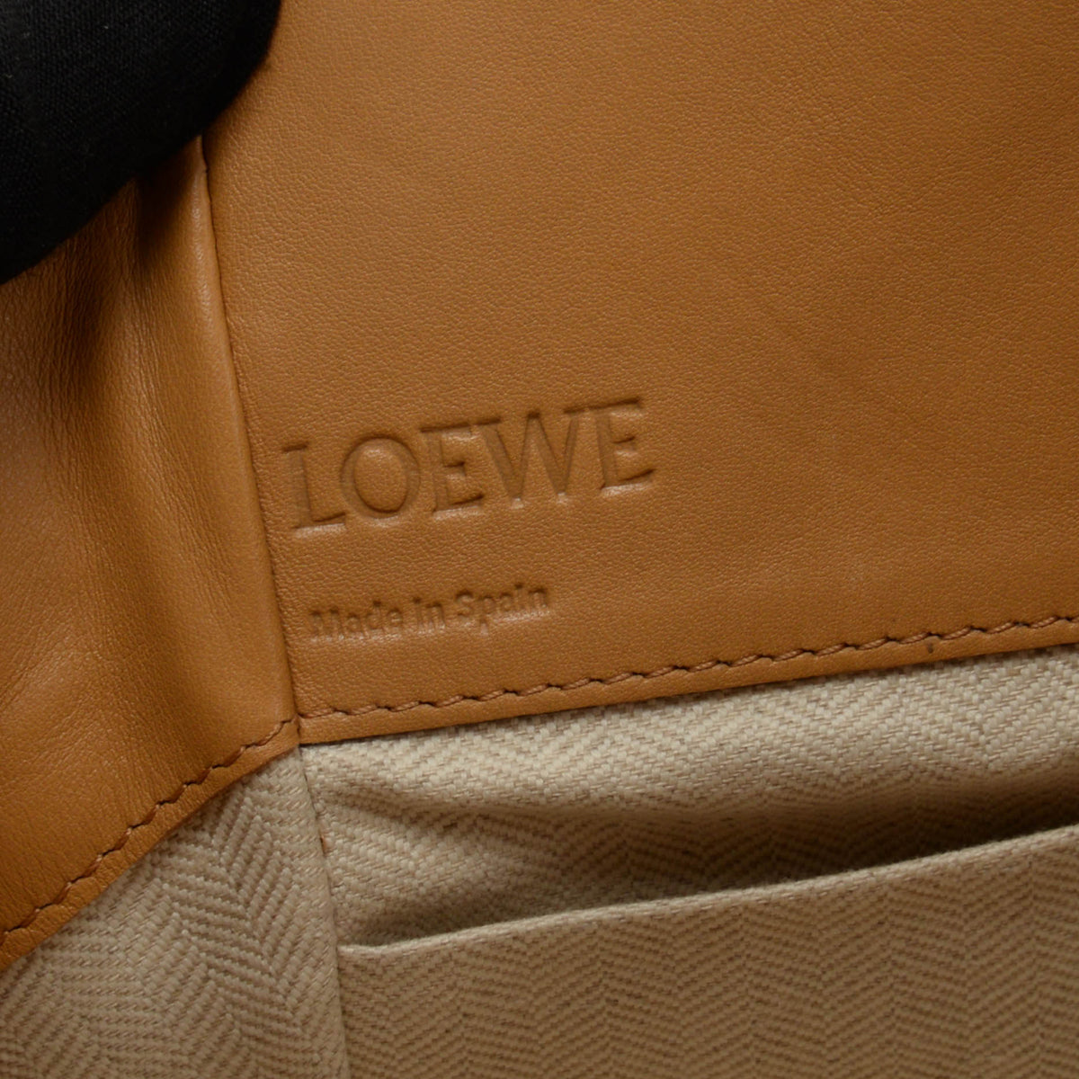 Loewe Honey Calfskin Hammock Drawstring Mini Bag