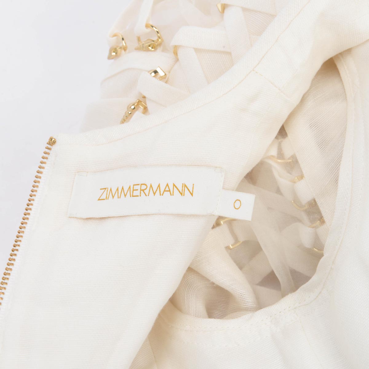 Zimmermann Ivory Coaster Metal Bodice Top 0