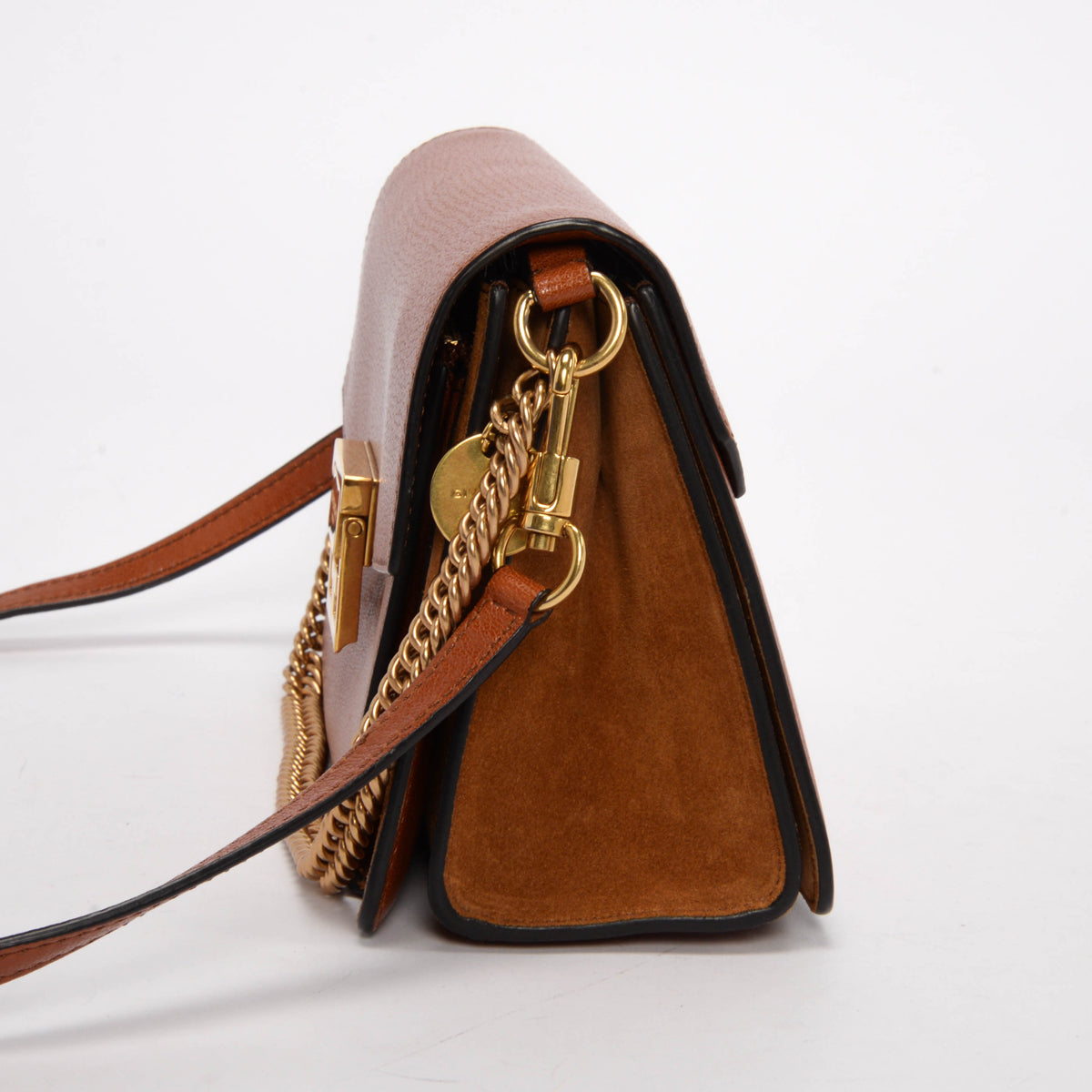 Givenchy Chestnut Goatskin & Suede Small GV3 Bag