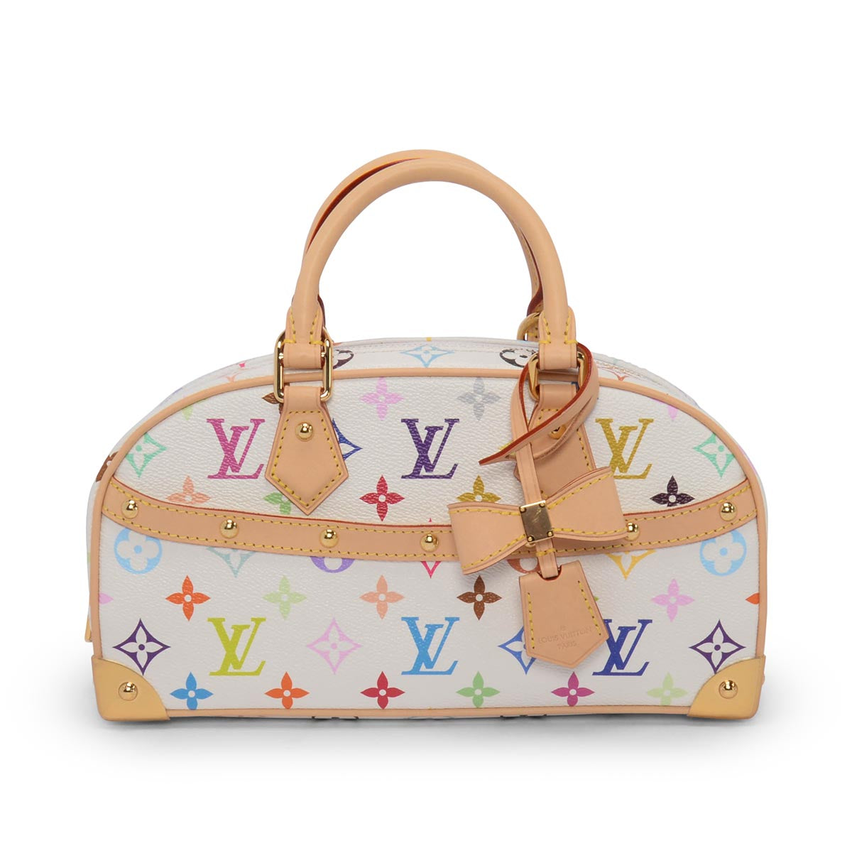 Louis Vuitton x TM White Multicolore Monogram East West Bag