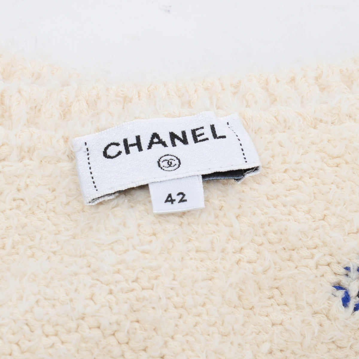 Chanel Multi Colour Cotton Logo One Shoulder Mini Dress FR 42