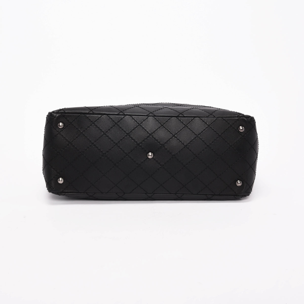 Chanel Black Quilted Calfskin CC Pocket Tote