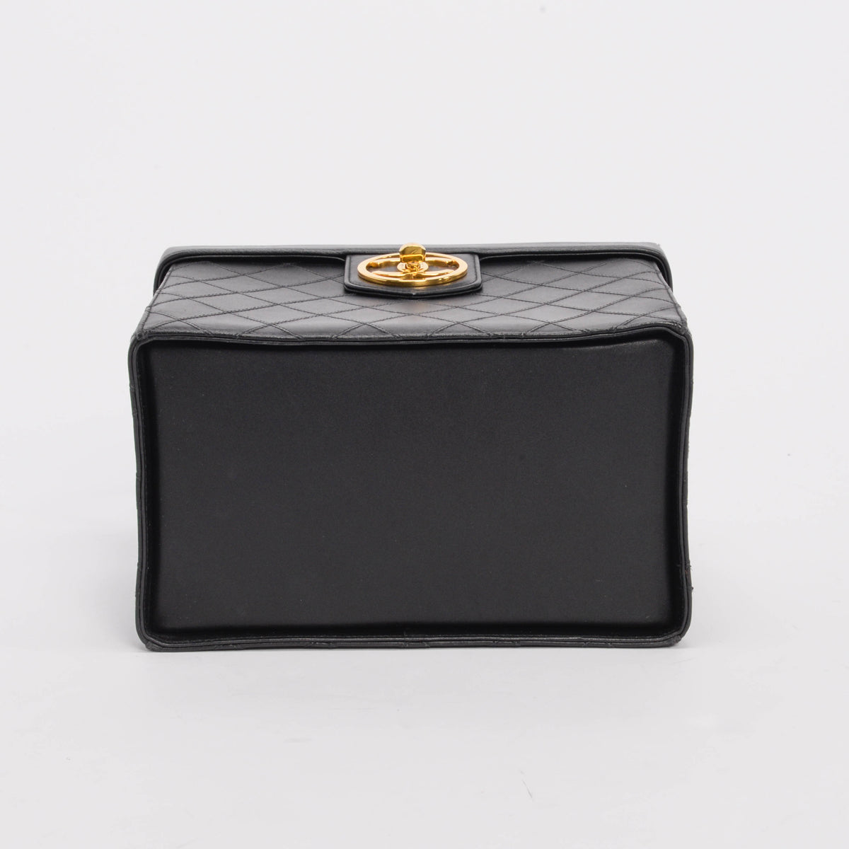 Chanel Black Quilted Lambskin CC Turnlock Vanity Case