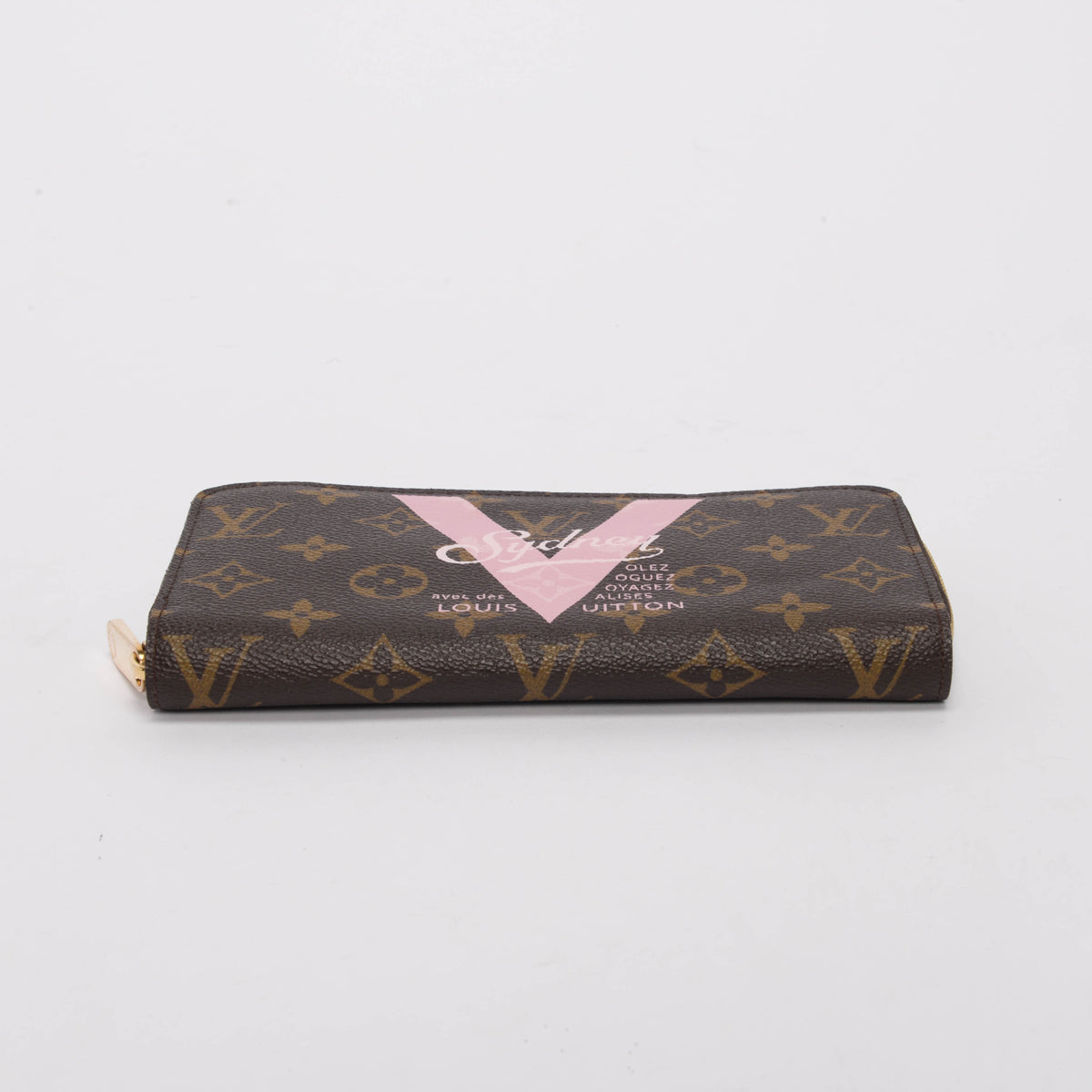 Louis Vuitton Rose Ballerine Monogram Sydney V Zippy Wallet