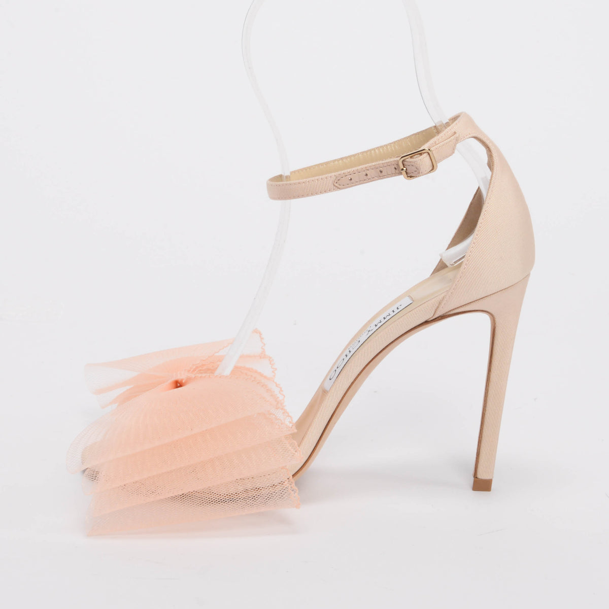 Jimmy Choo Blush Grosgrain Aveline 100 Pumps 37.5