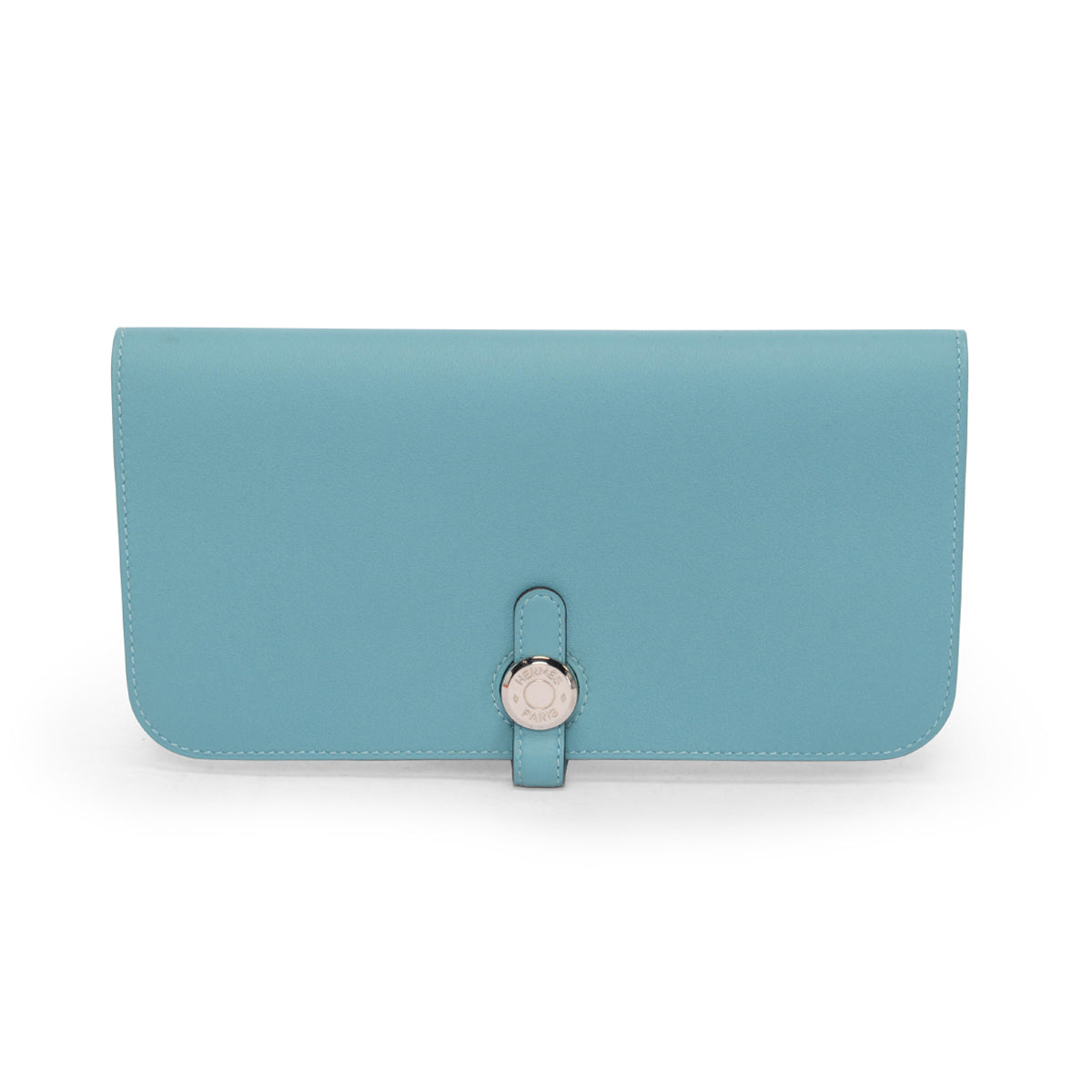 Hermes Blue Swift Dogon Recto Verso Wallet