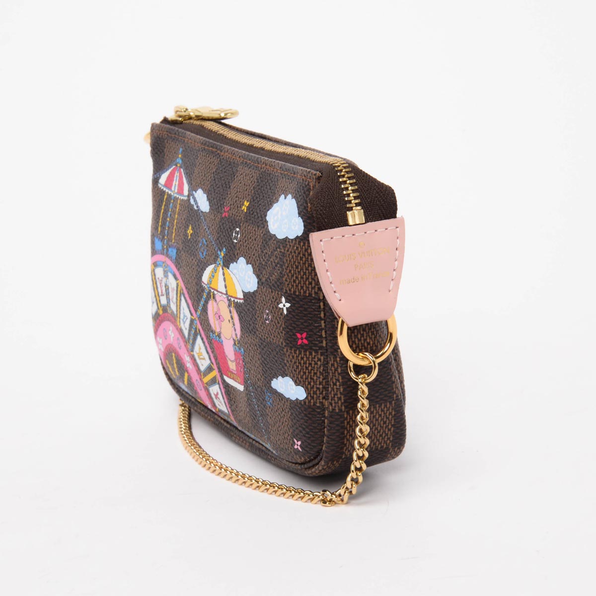 Louis Vuitton Damier Ebene Big Wheel Mini Pochette Accessoires