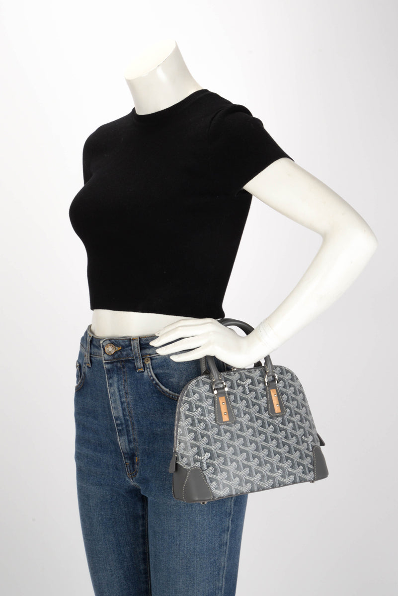 Goyard Gris Goyardine Mini Vendome Bag