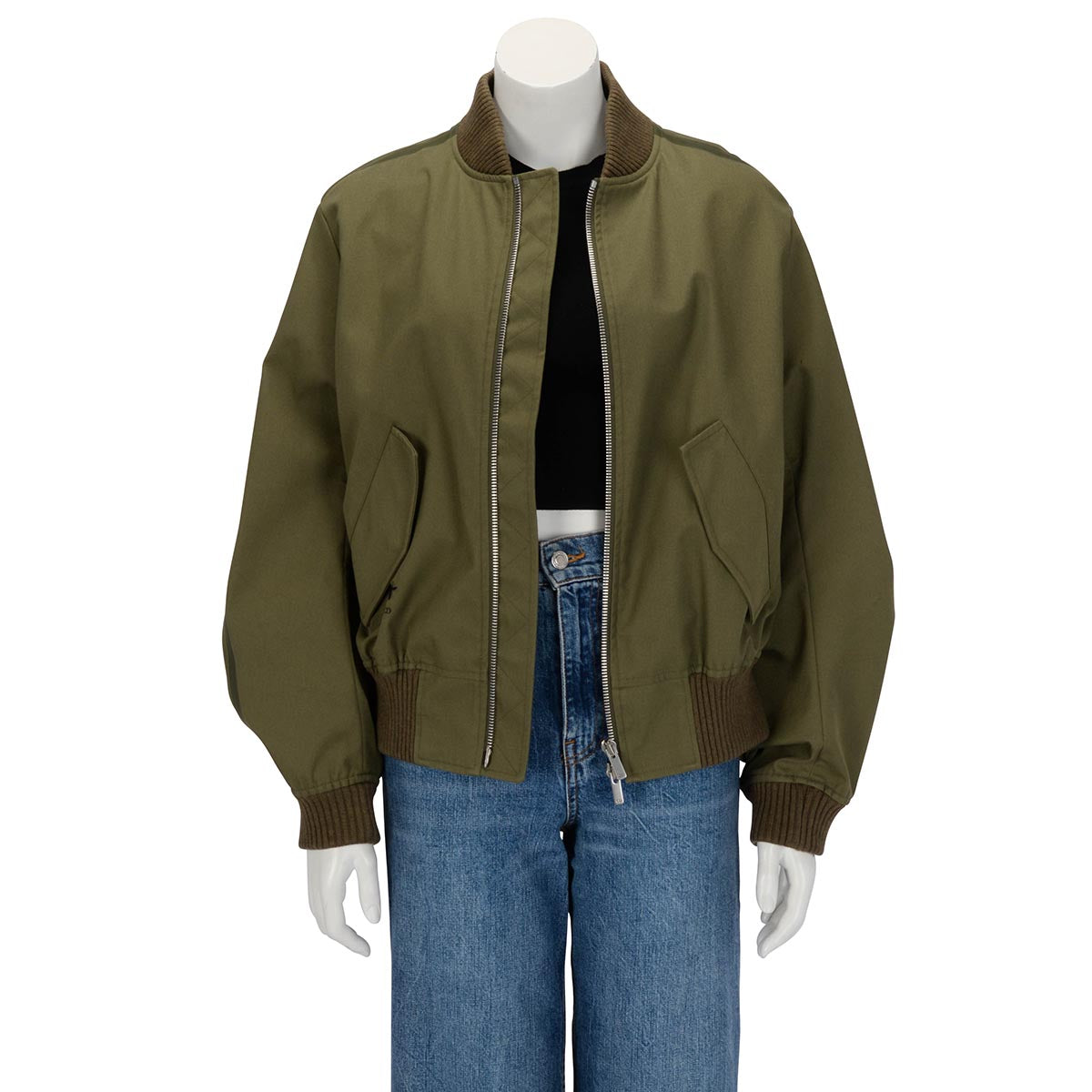 Dior Khaki Cargo Pocket Bomber Jacket S