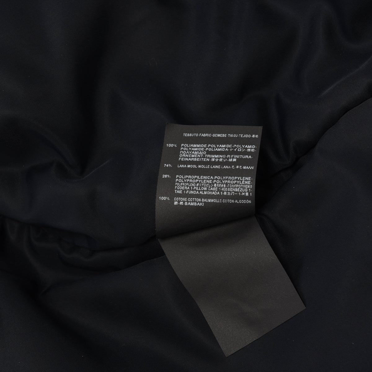 Saint Laurent Navy Nylon Bomber Jacket FR 34