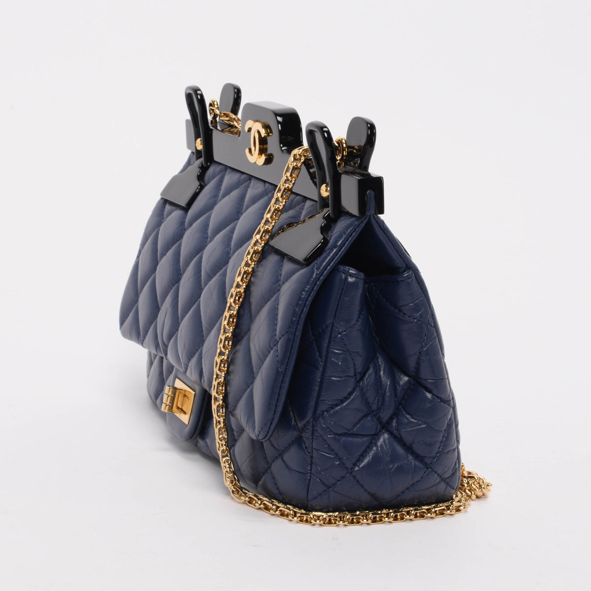 Chanel Navy Aged Calfskin 2.55 Reissue Hanger Flap Bag